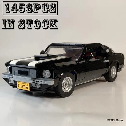 Retro Muscle Car Camaro Z28 1969 Sports Car Building Blocks 10304 (1456Pcs)