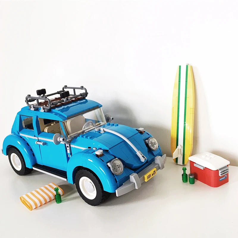 Blue Beetle Classic Car Building Blocks 10252 Model (1193pcs)