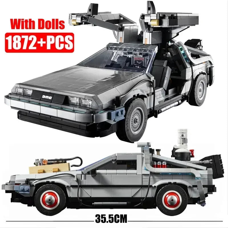 Back to the Future Time Machine Model 10300 Building Blocks (1872Pcs)